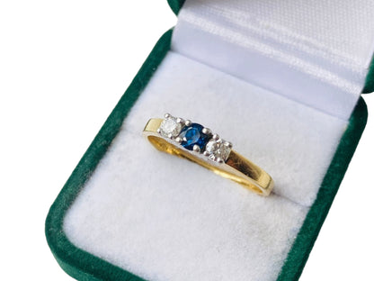 18ct Gold Sapphire & Diamond Ring