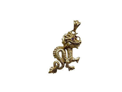 9ct Gold Chinese Dragon Charm or Pendant