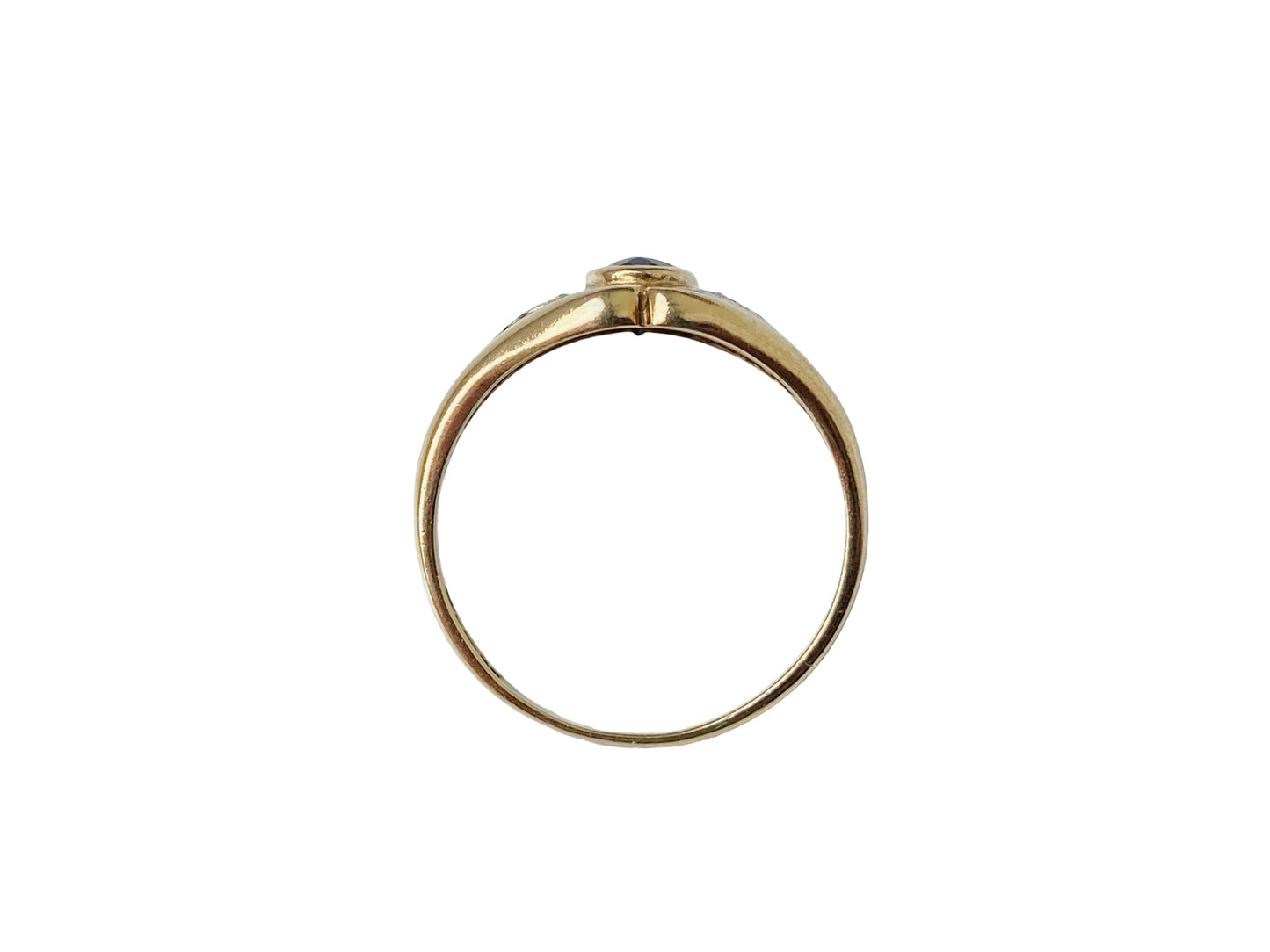 Vintage 9ct Gold Sapphire & Diamond Ring