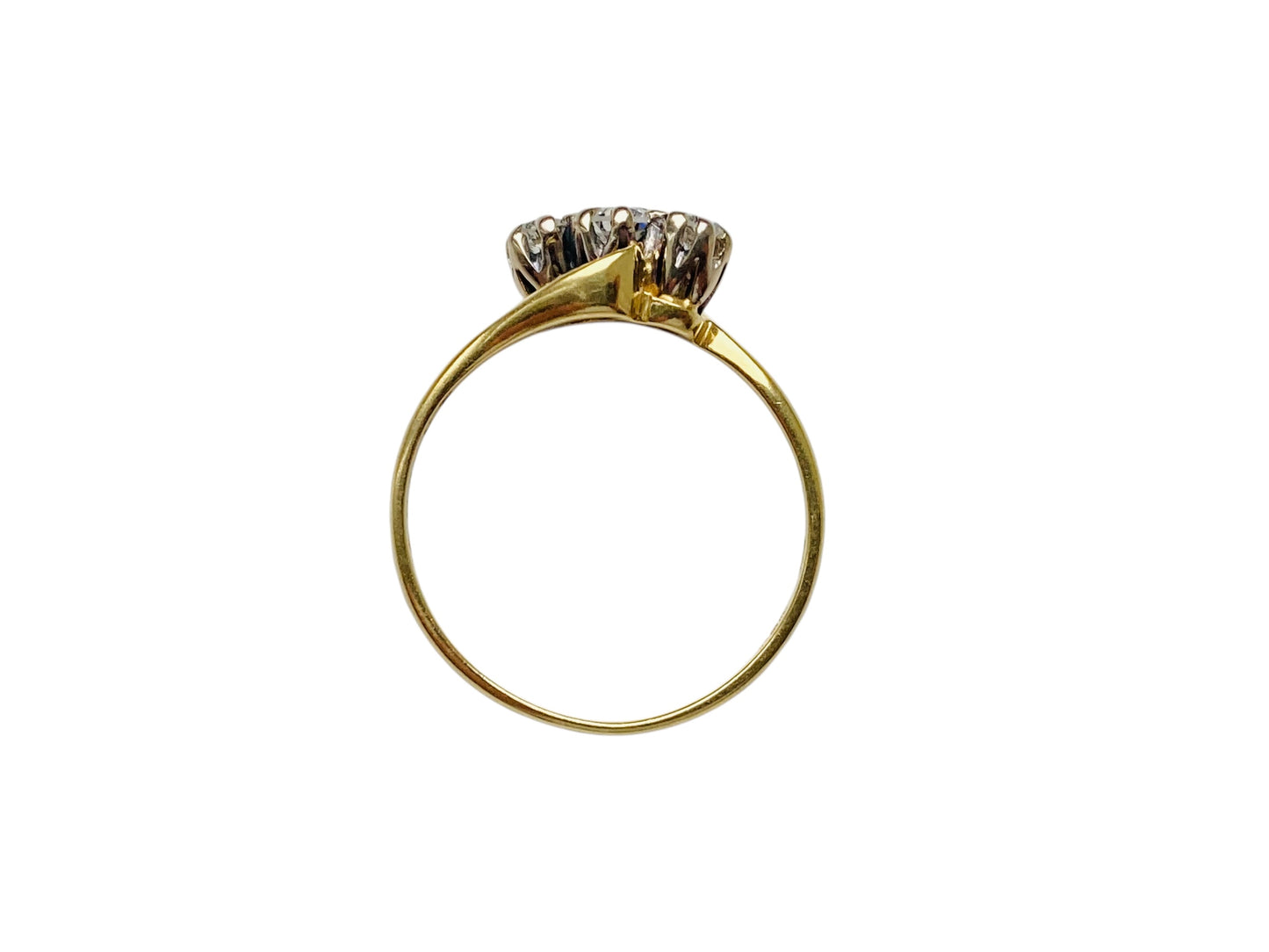 Vintage 18ct Gold Three-Stone Diamond Ring