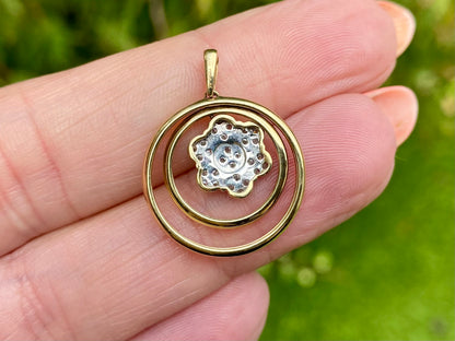 9ct Gold Diamond Pendant