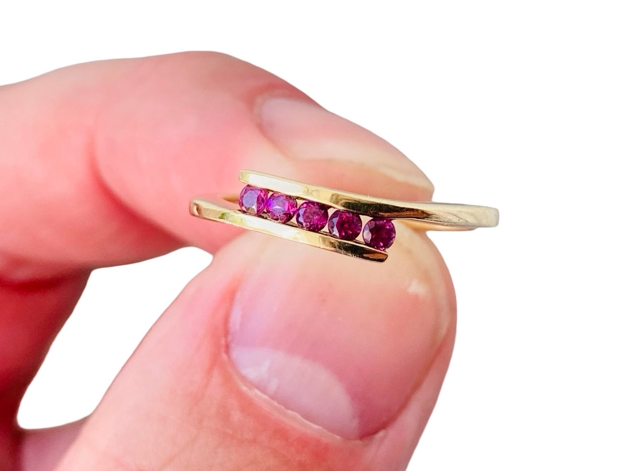 9ct Gold Pink Tourmaline Ring