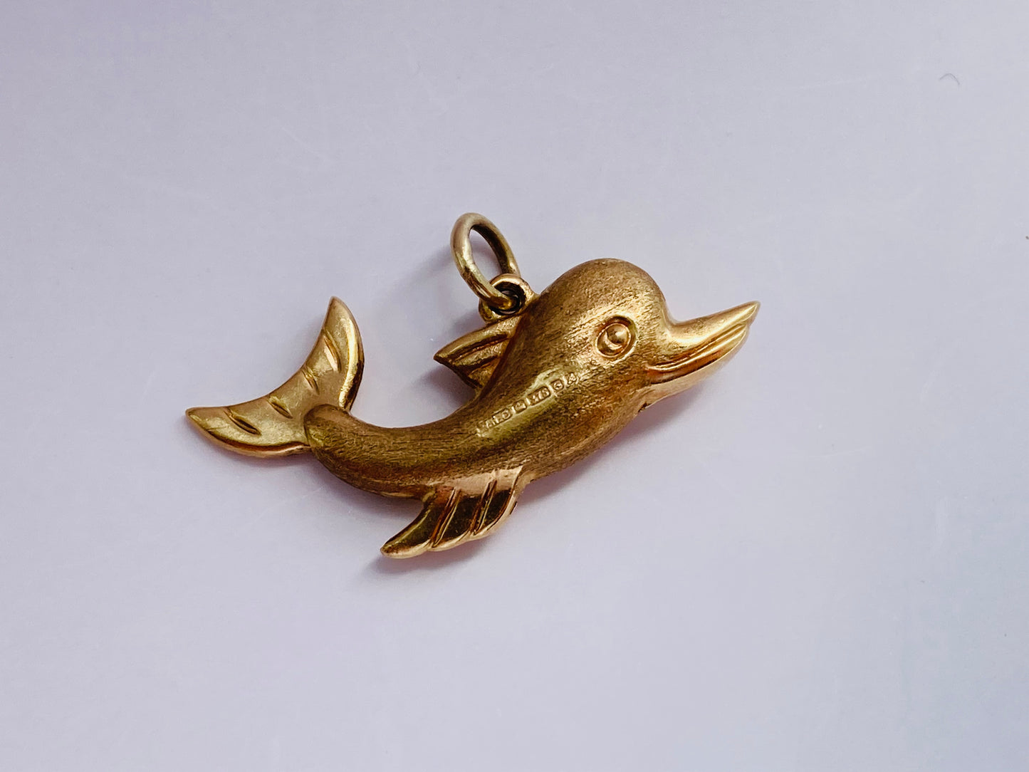 Vintage 9ct Gold Dolphin Charm or Pendant