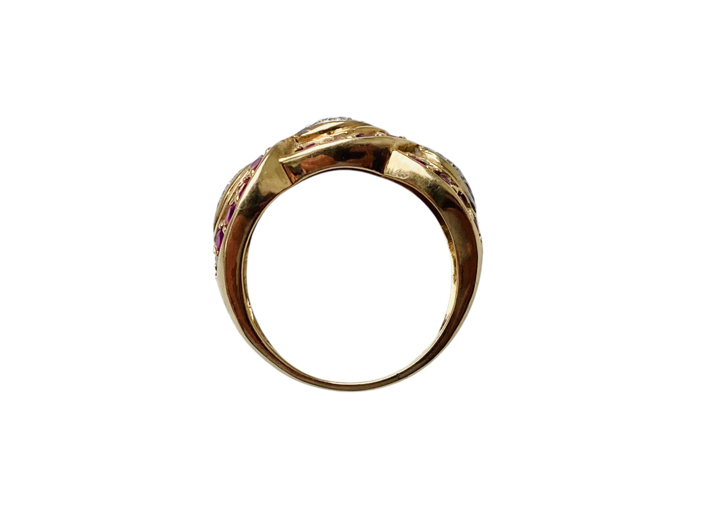 9ct Gold Ruby & Diamond Ring