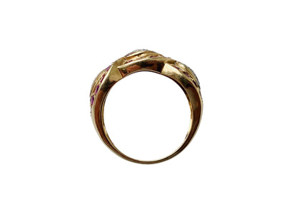 9ct Gold Ruby & Diamond Ring