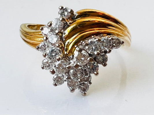 Vintage 18ct Gold Diamond Ring