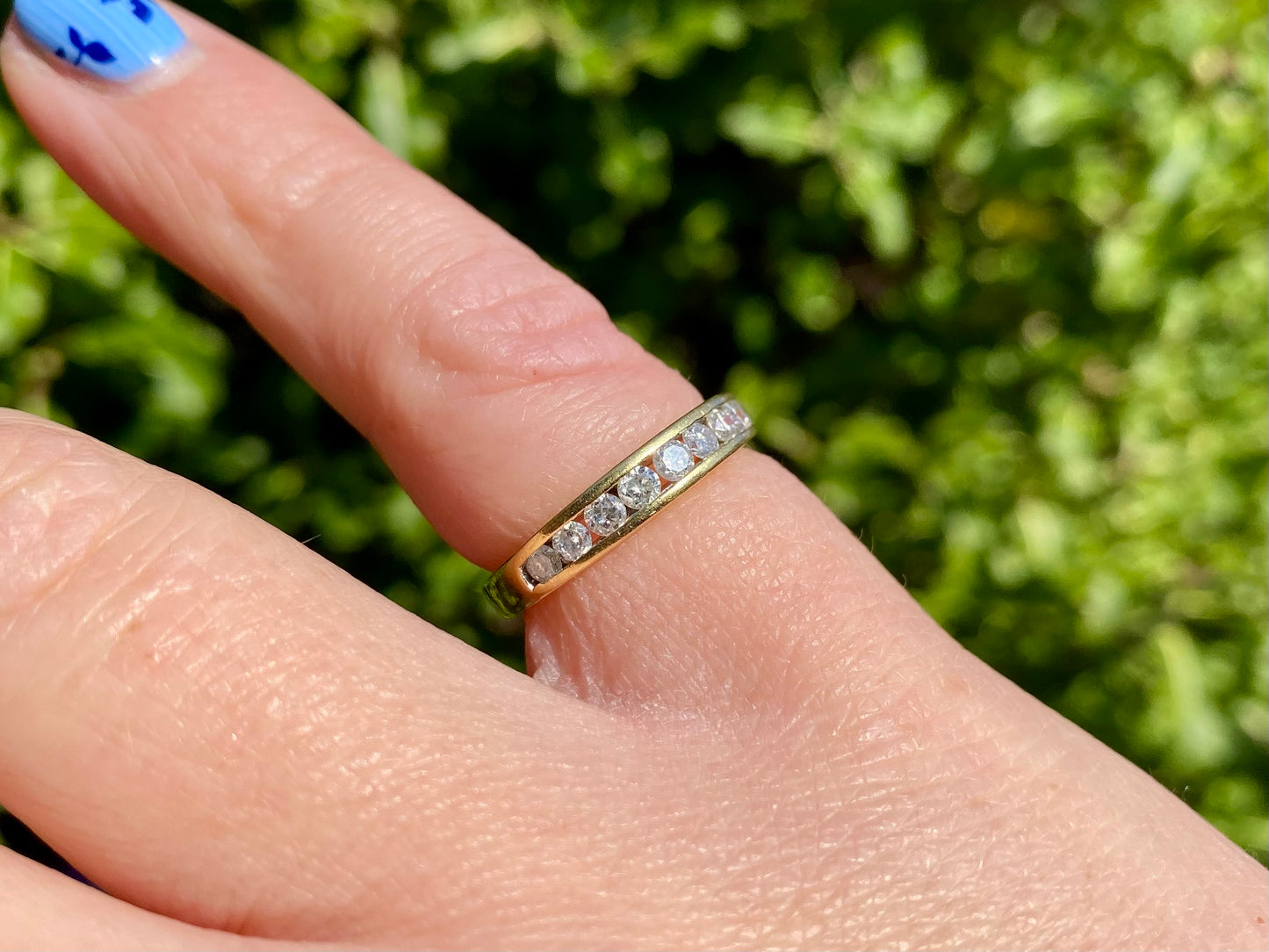 18ct Gold 0.50ct Nine-Stone Diamond Ring