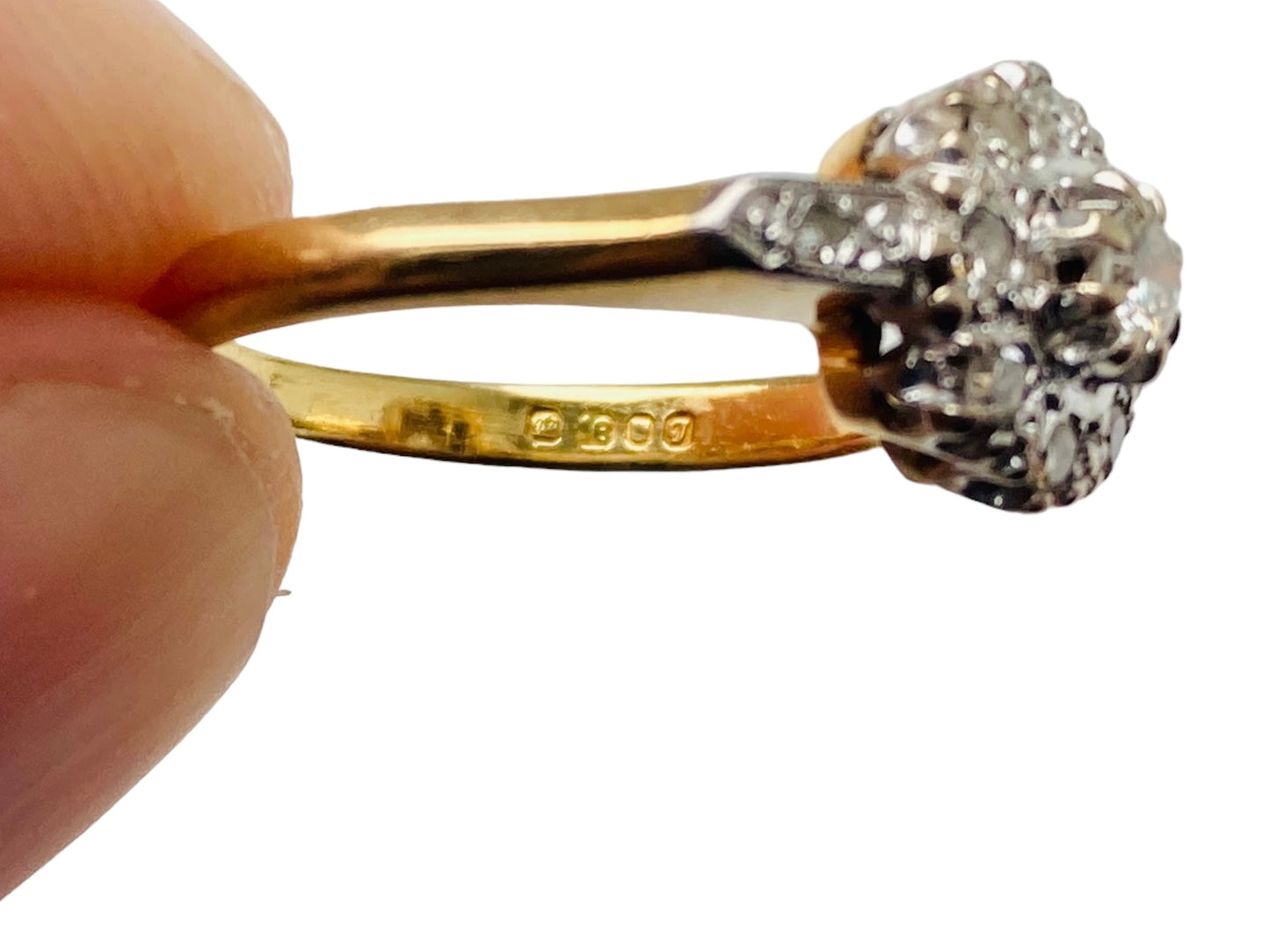 Vintage 18ct Gold Diamond Ring