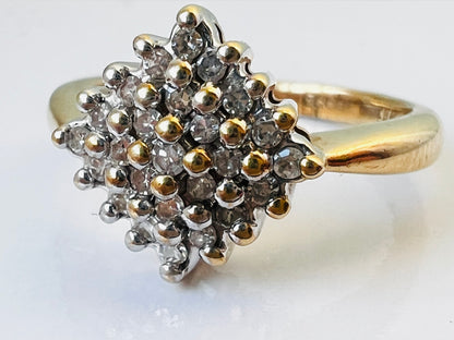 9ct Gold Diamond Ring