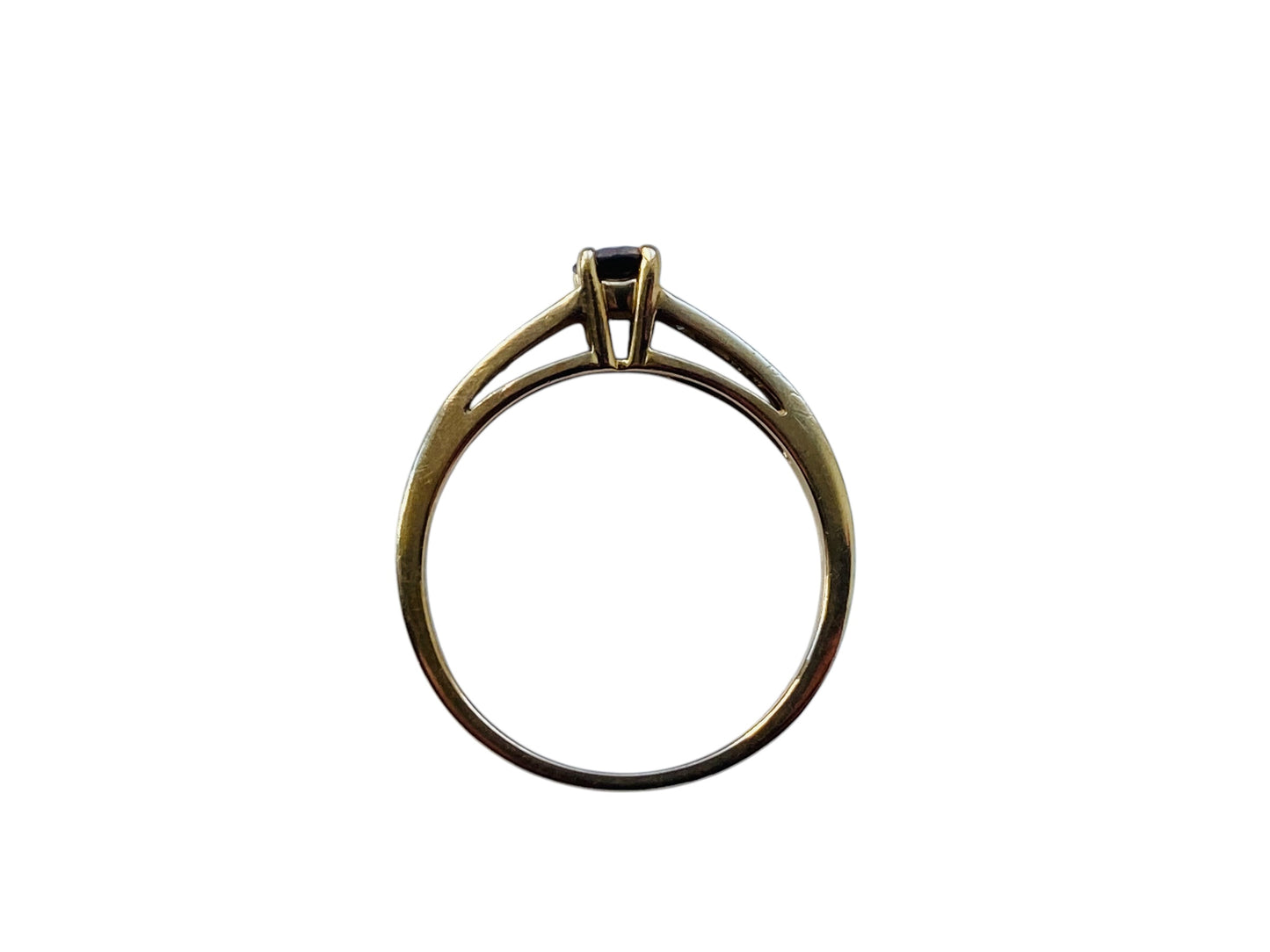 9ct Gold Champagne & White Diamond Ring