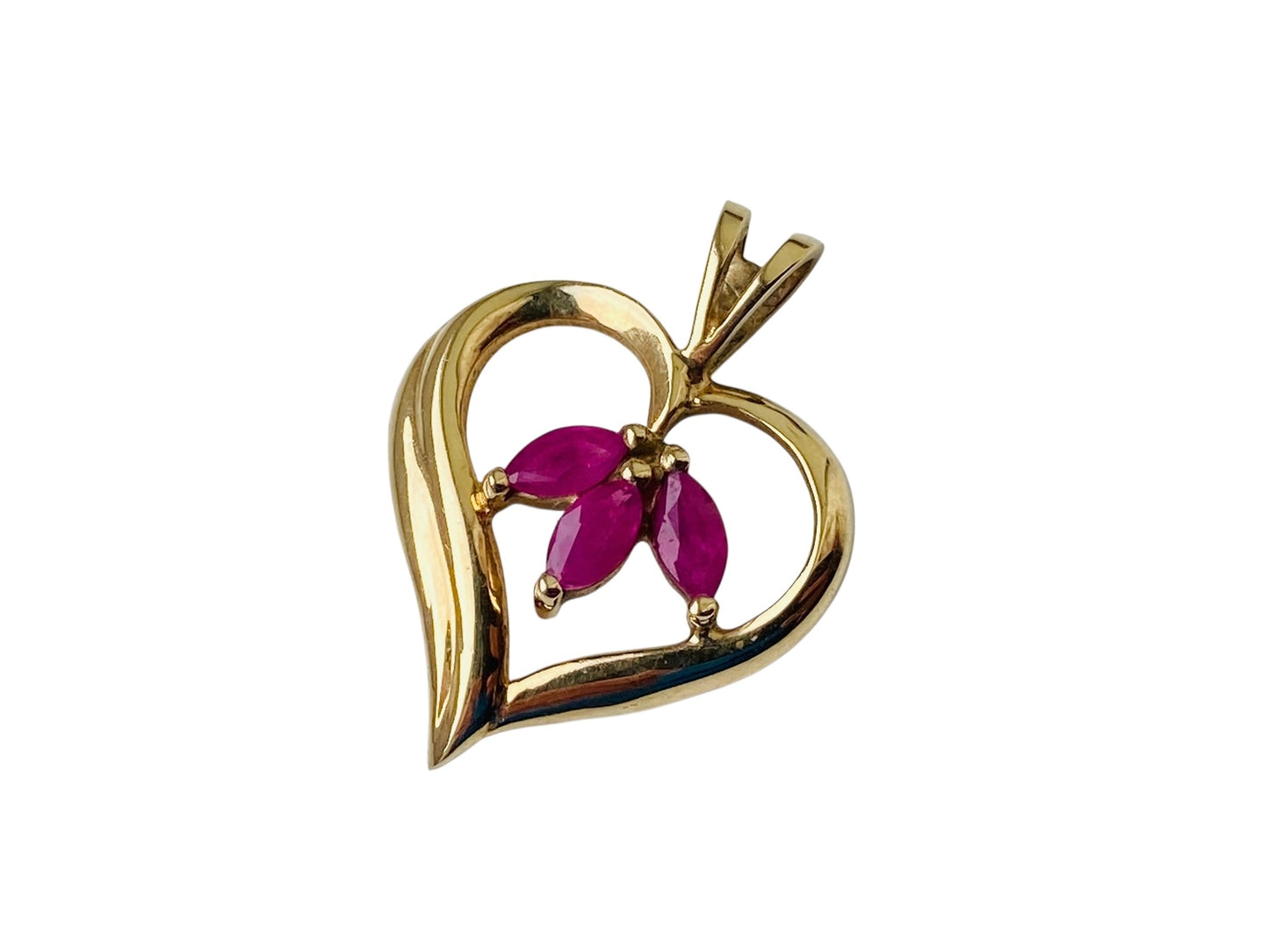 9ct Gold Ruby Pendant