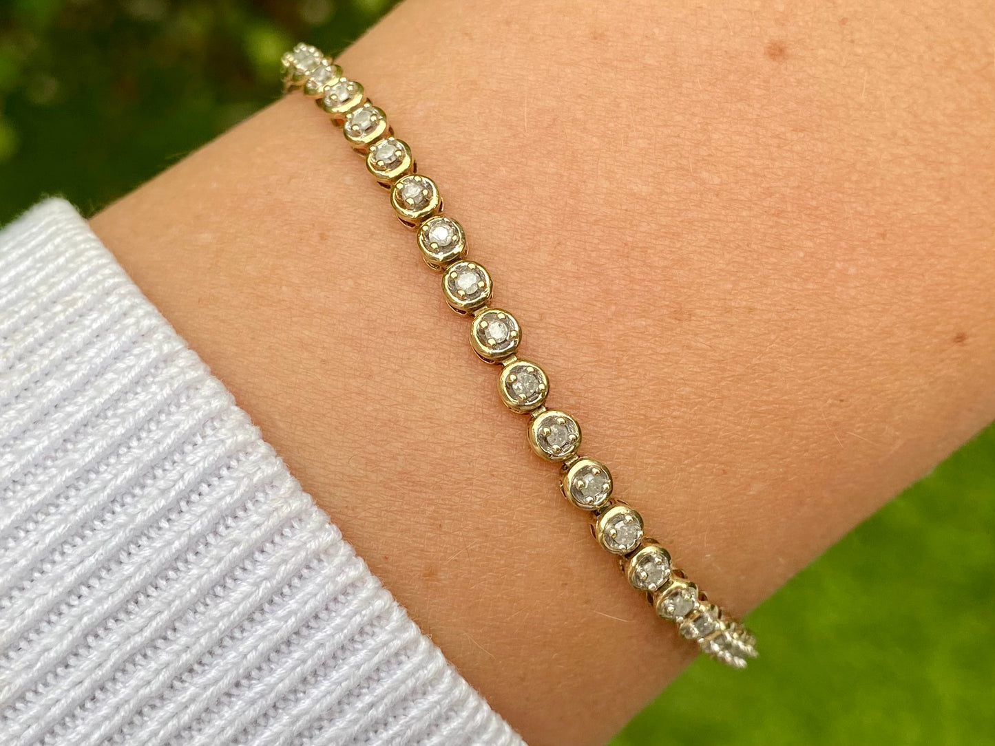 9ct Gold Diamond Bracelet
