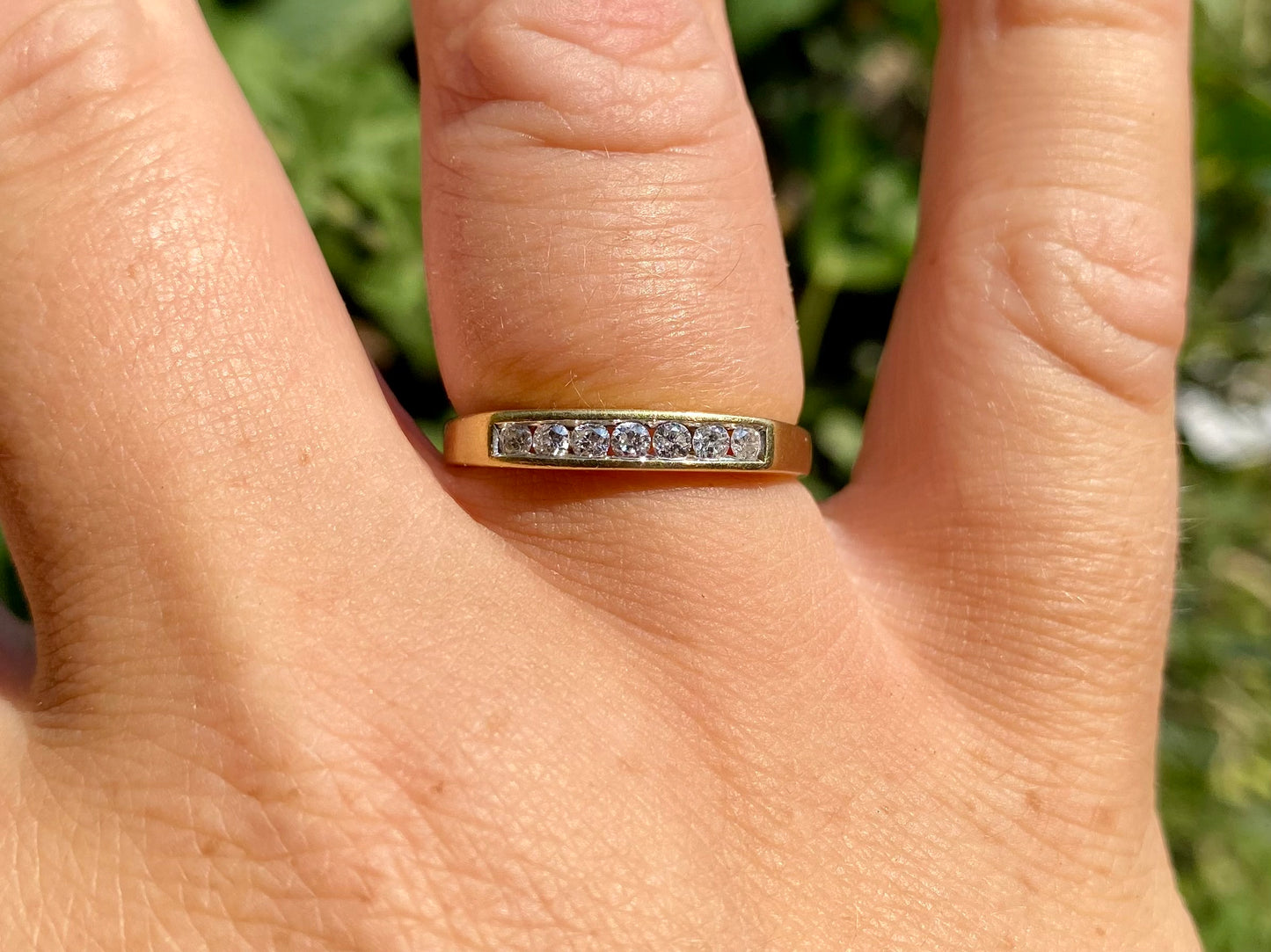 18ct Gold Seven-Stone 0.25ct Diamond Ring
