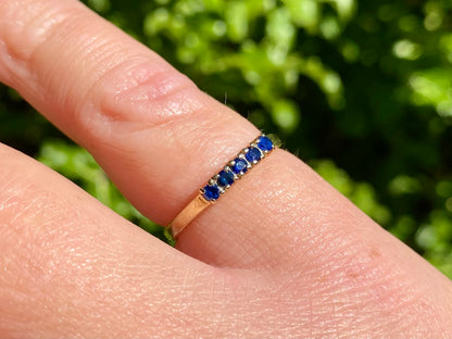 9ct Gold Sapphire Ring