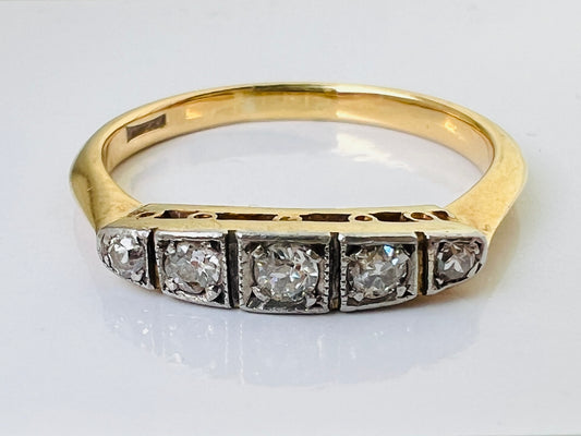 Antique 18ct Gold Diamond Ring
