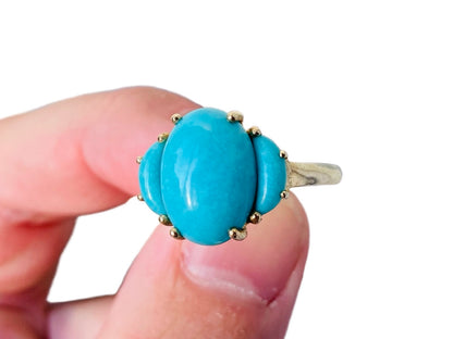 9ct Gold Turquoise Ring