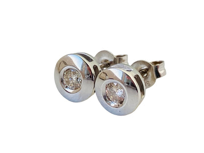 14ct Gold Diamond Earrings