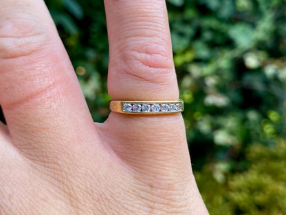 18ct Gold Seven-Stone Diamond Ring