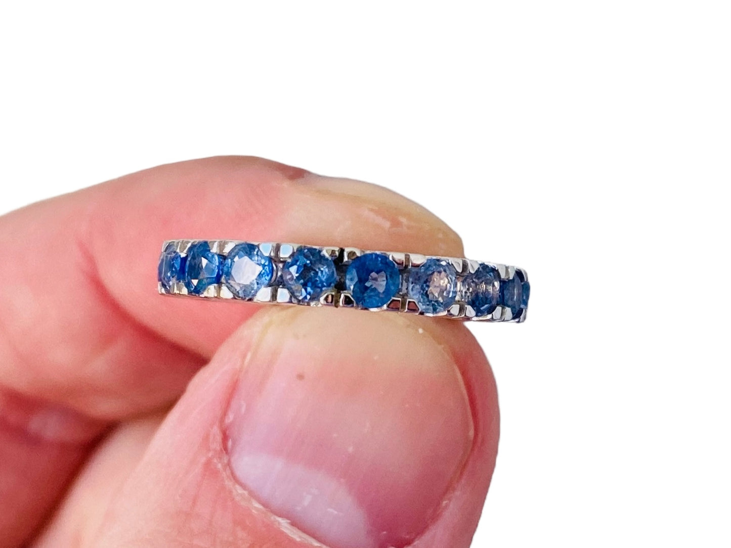9ct Gold Sapphire Full Band Ring