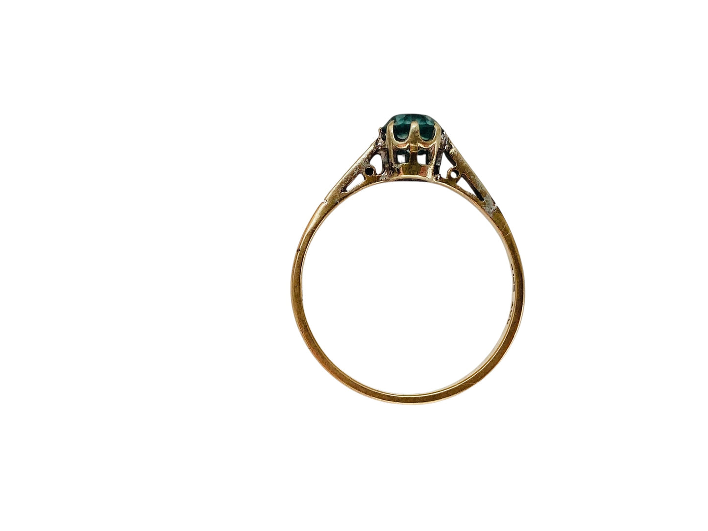 Antique 9ct Gold Zircon Ring
