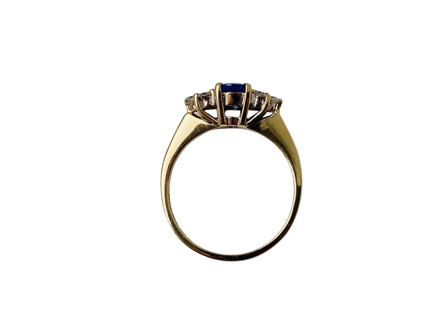 Vintage 9ct Gold Sapphire & Diamond Ring