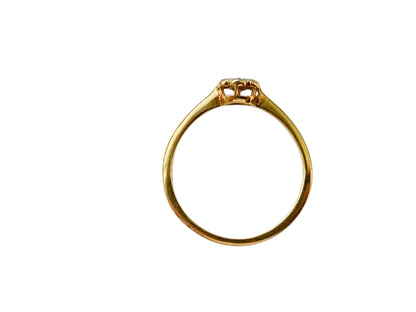 Antique 18ct Gold Diamond Daisy Ring