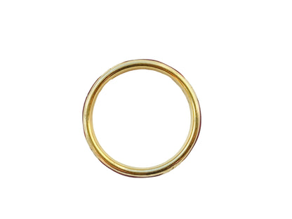 Vintage 18ct Gold Enamel Diamond  Band Ring