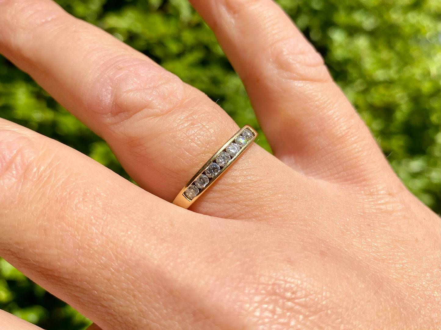 18ct Gold Seven-Stone Diamond Ring