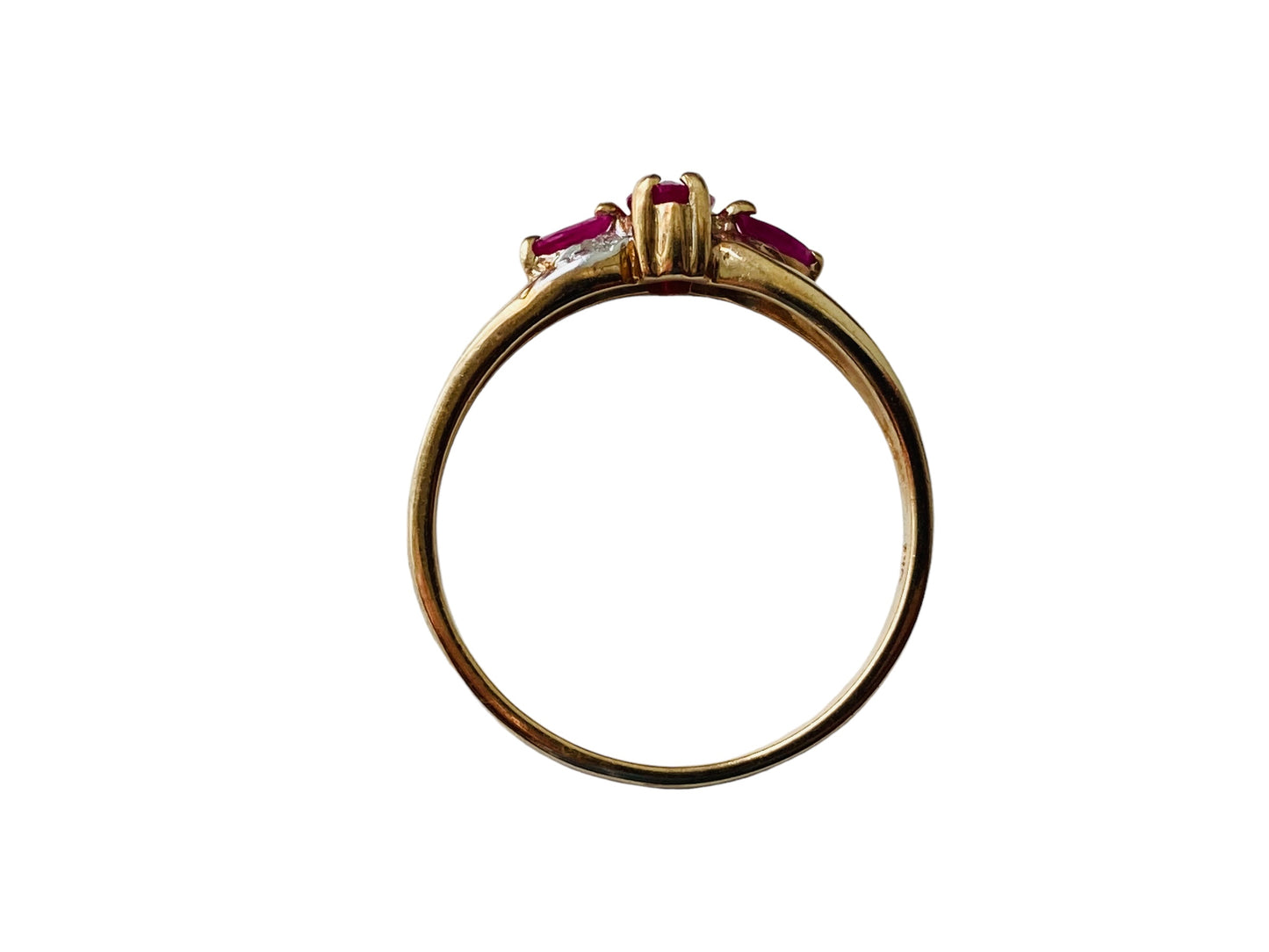 9ct Gold Ruby & Diamond Ring