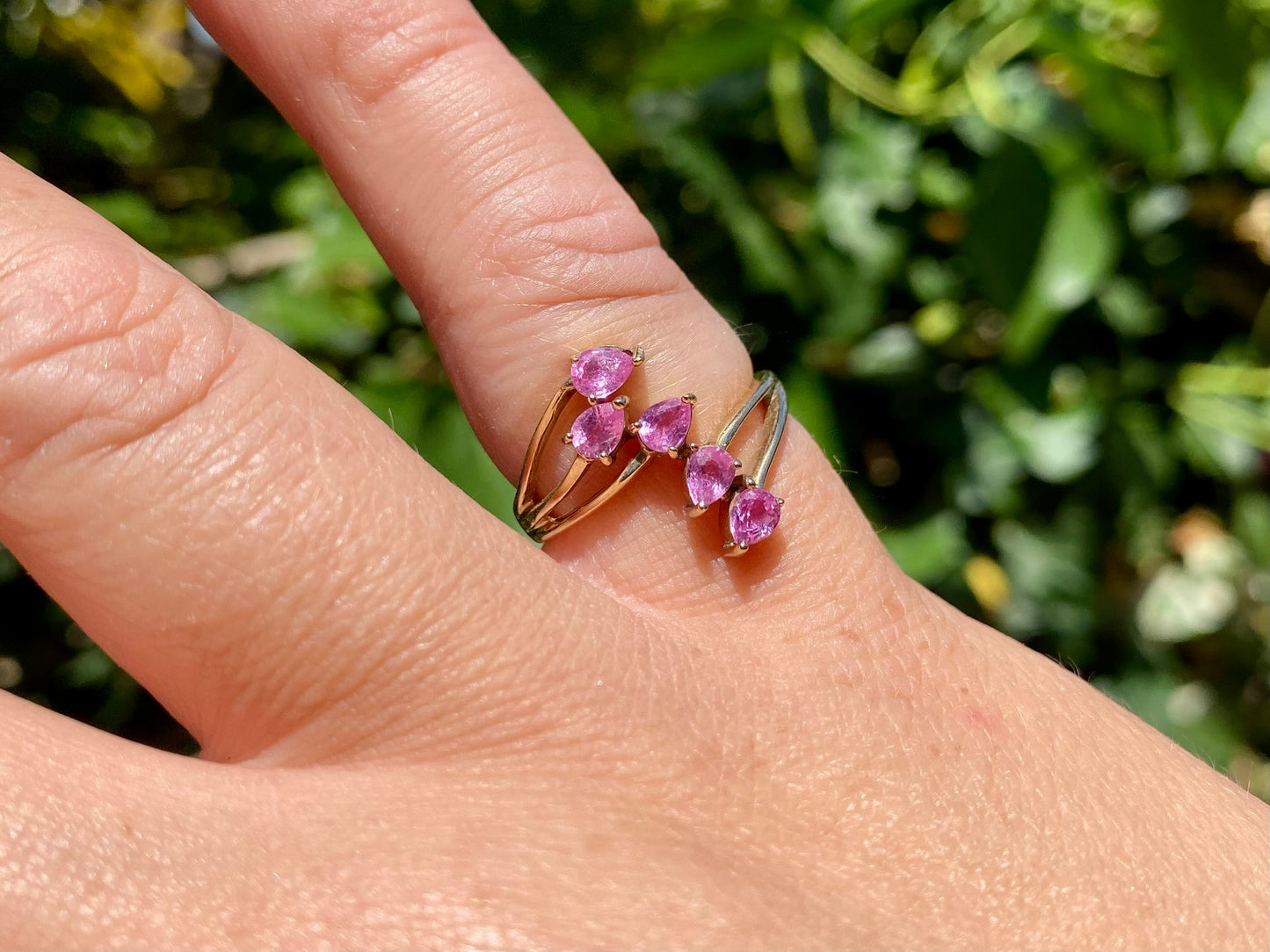 9ct Gold Pink Sapphire Ring