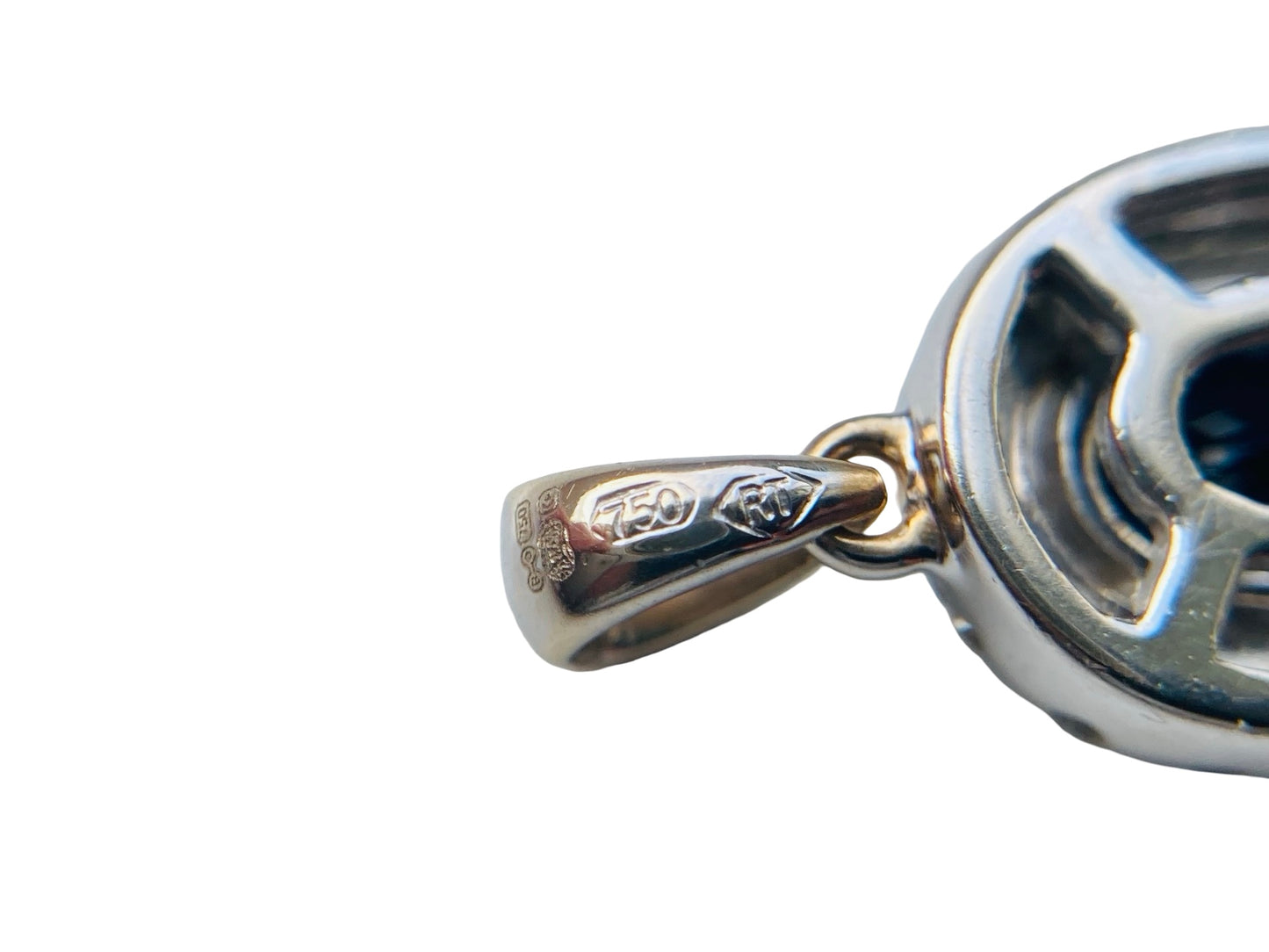 18ct Gold Sapphire & Diamond Pendant