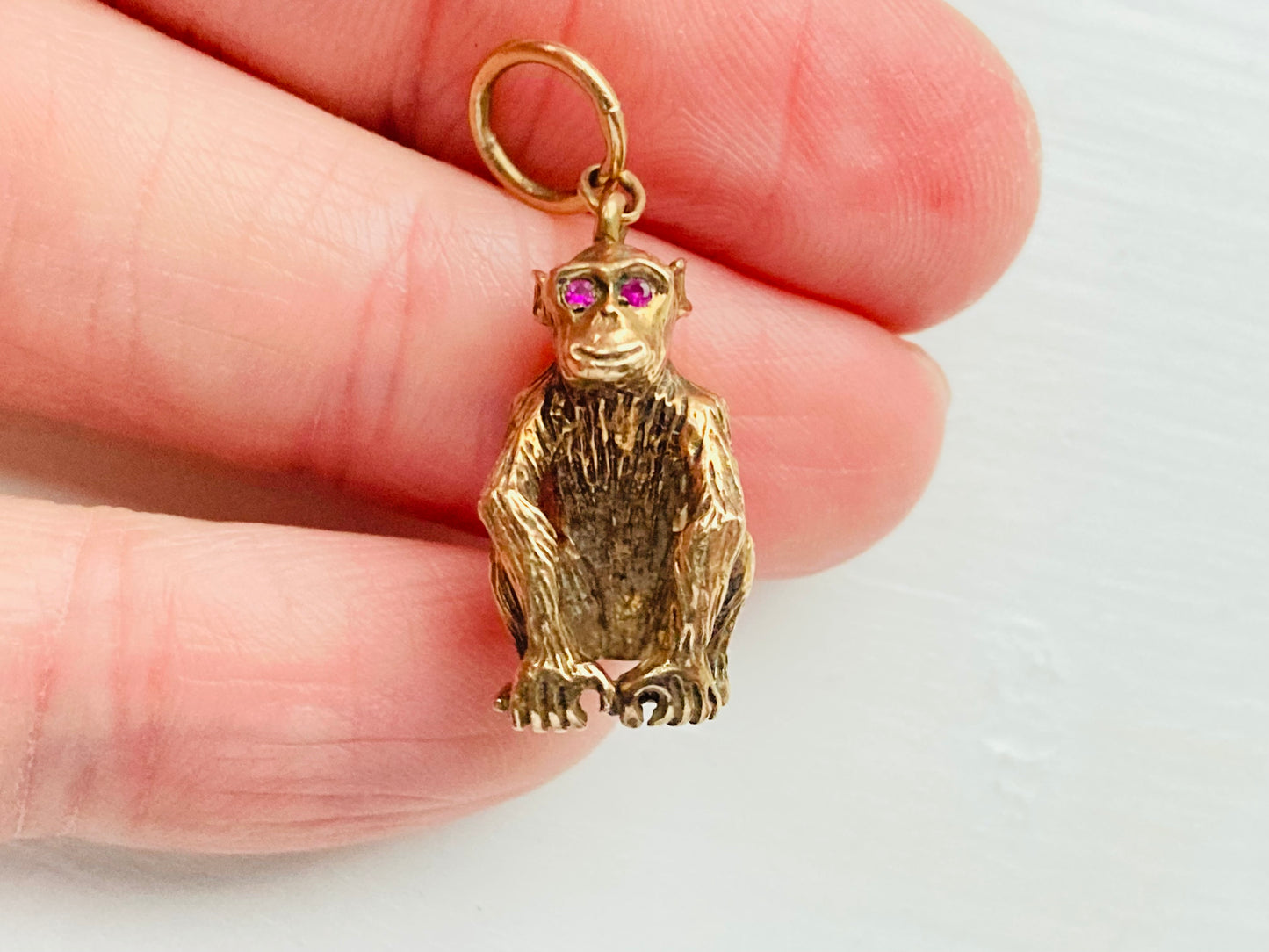 Vintage 9ct Gold Monkey Pendant