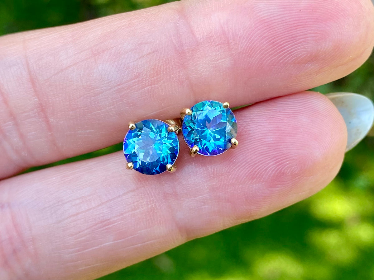 9ct Gold Topaz Earrings