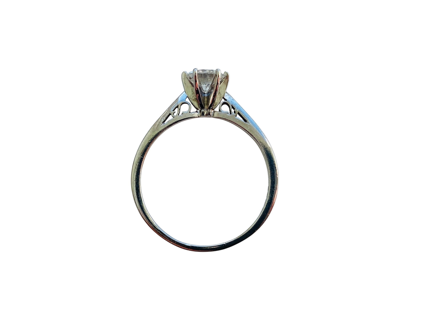 Vintage 18ct Gold 0.65ct Solitaire Diamond Ring