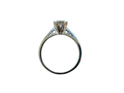 Vintage 18ct Gold 0.65ct Solitaire Diamond Ring