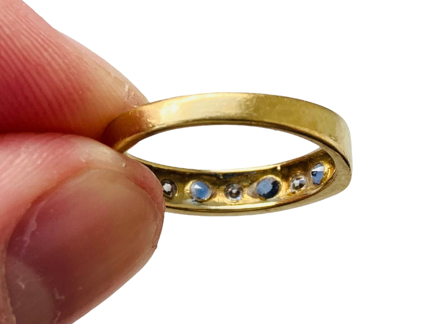 Vintage 18ct Gold Sapphire & Diamond Ring