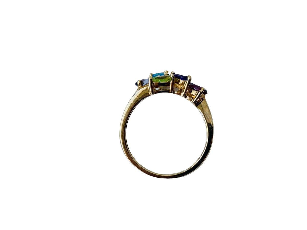 9ct Gold Multi-Gemstone Ring