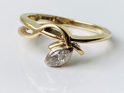 9ct Gold Marquise Diamond Ring