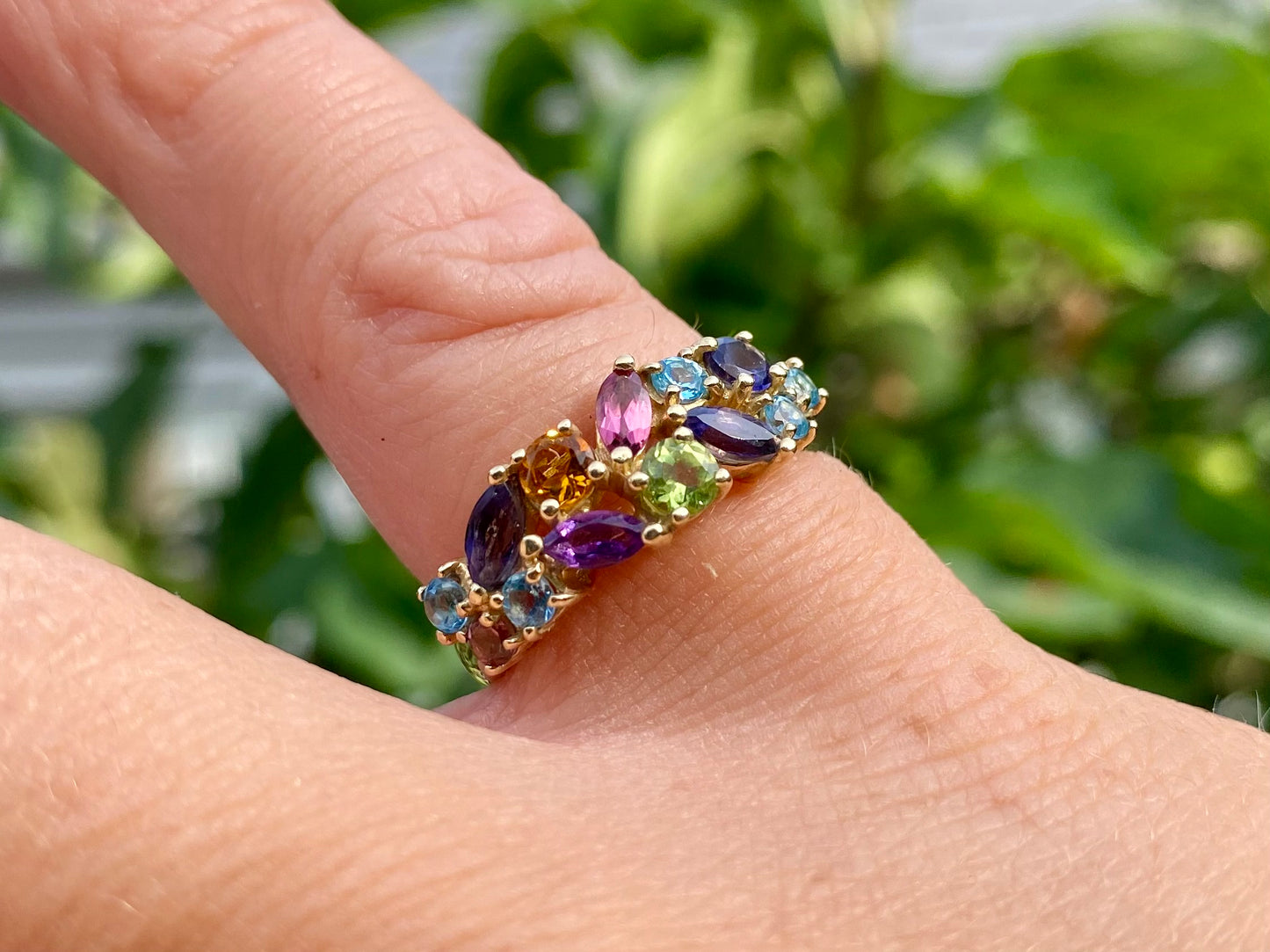 9ct Gold Multi-Gemstone Ring