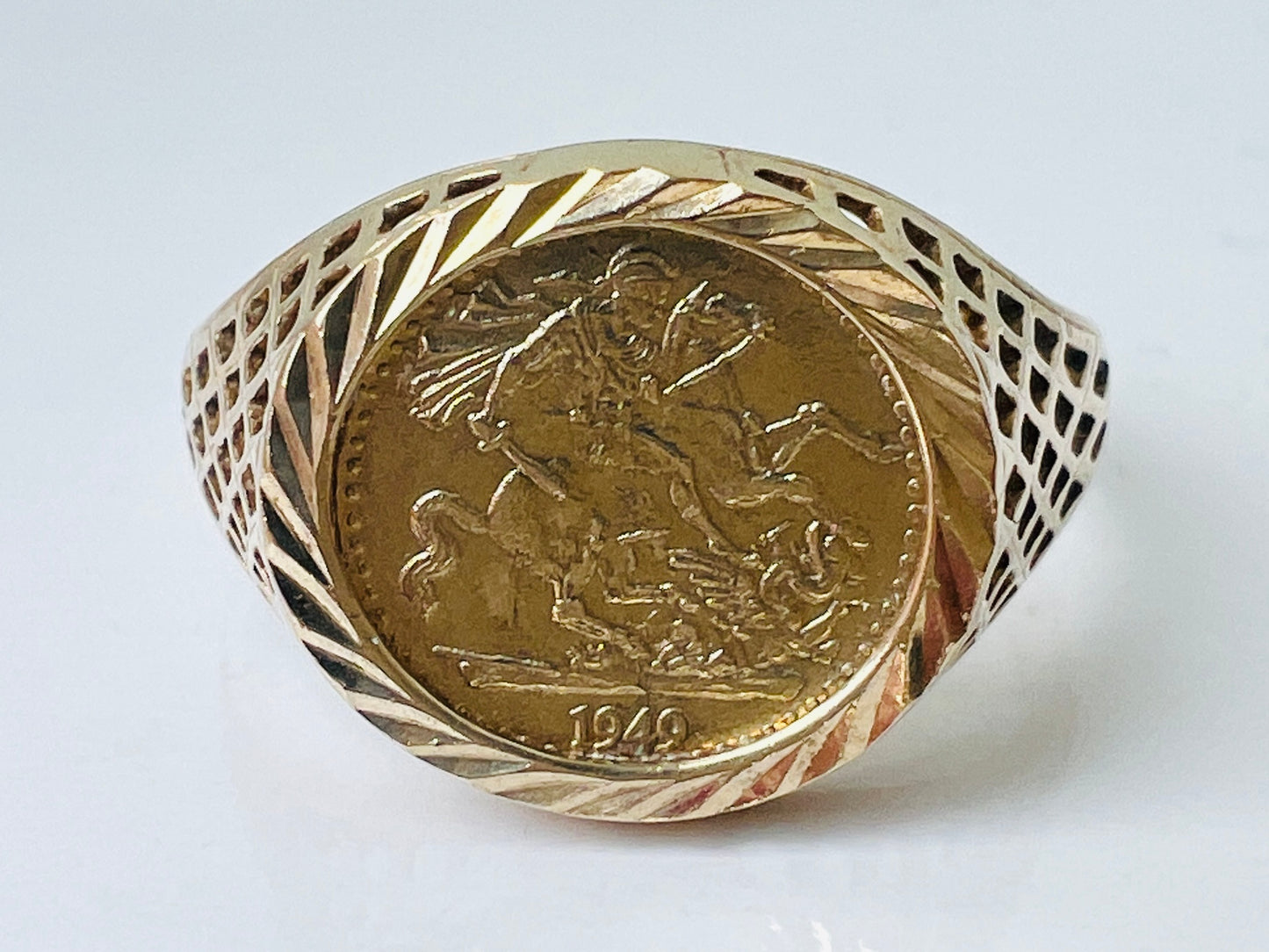 9ct Gold Coin Ring