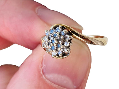 Vintage 9ct Gold Diamond Ring