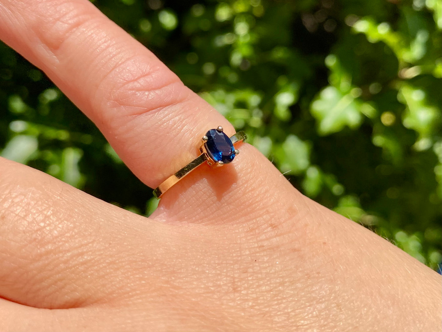 9ct Gold Sapphire Ring