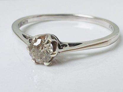 9ct Gold Diamond Solitaire Ring