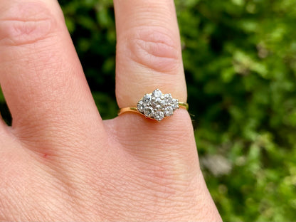 Vintage 18ct Gold Diamond Ring