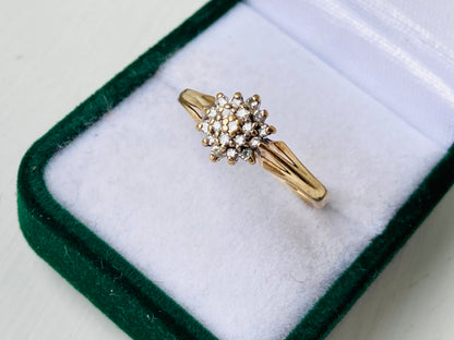 Vintage 9ct Gold Diamond Ring