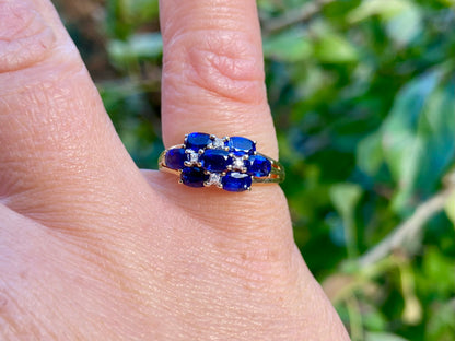 9ct Gold Kyanite & Diamond Ring