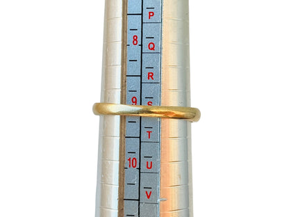 Vintage 9ct Gold Topaz & Diamond Ring