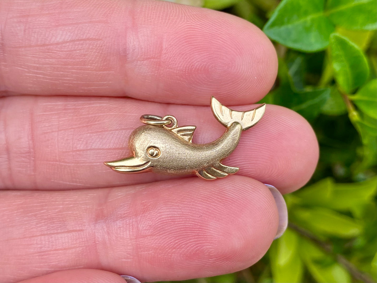 Vintage 9ct Gold Dolphin Charm or Pendant