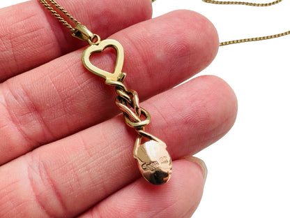 9ct Gold Clogau Lovespoon Pendant with Necklace
