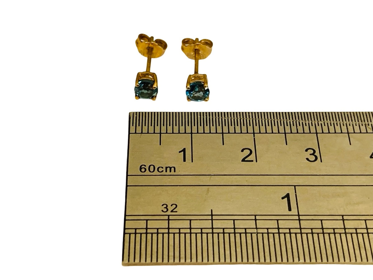 9ct Gold Topaz Earrings